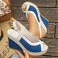 👡 LIMITED-TIME 49% RABATT! 🌸 Damen-Keilsandalen mit Zehensteg – Plattform, Atmungsaktiv, Rutschfeste Sohle 🌴