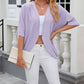 🌺 LIMITIERT: 49% RABATT! 🔥 Lässige, weiche Strickjacke mit halben Ärmeln für Damen