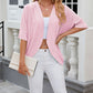 🌺 LIMITIERT: 49% RABATT! 🔥 Lässige, weiche Strickjacke mit halben Ärmeln für Damen