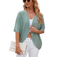🌺 LIMITIERT: 49% RABATT! 🔥 Lässige, weiche Strickjacke mit halben Ärmeln für Damen