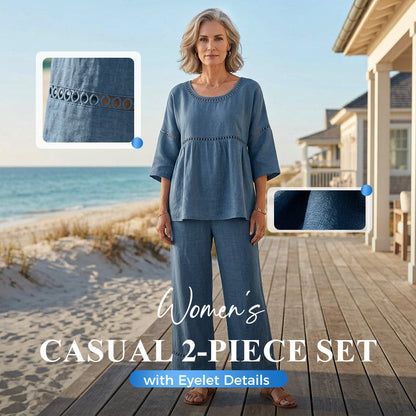 👕👖 2026 HEISSER VERKAUF – 50% RABATT! Figurbetontes Sommer-Chic-Set aus atmungsaktivem Stoff – Über 50K+ verkauft! 🥳