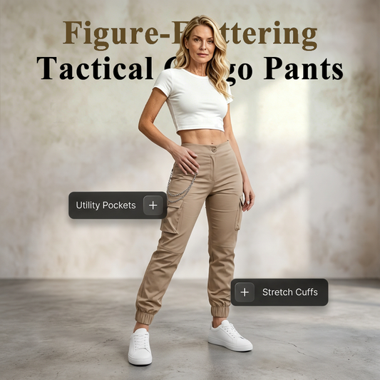 🔥🔥 NEW 2026 STYLE 🥳💞 Damen Cargohose schmal geschnitten mit vielen Taschen
