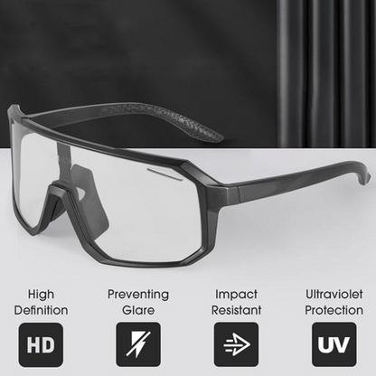 🚴‍♂️ 50% KORTING – Antislip Meekleurende Fietsbrillenset | Past zich aan Licht aan voor Helder Zicht & Comfort tijdens het Fietsen 🕶️✨