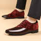 🌞Fris De Lente In Met 49% Korting!🤵Luxe Heren Contrast Dress Shoes - Hoogglans & Premium Textuur - Perfect voor Bruiloft & Gala - Ergonomisch Comfort - De Ultieme Statement-Schoen