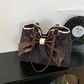 Elegante Schultertasche mit Polka-Dots und Schleife aus Spitze für Damen