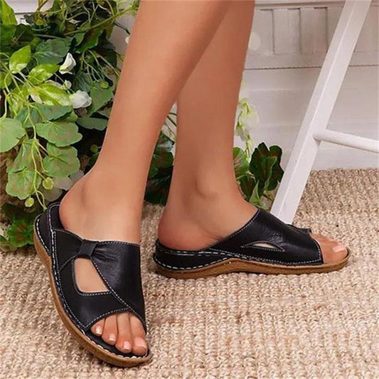 2026 Damen Casual Sommer Alltag Bequeme Slip-On-Sandalen – Kaufen Sie 2 versandkostenfrei