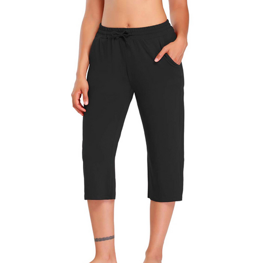 Ultraweiche Lounge-Capri-Jogginghose für Damen