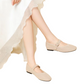 Atmungsaktive Ballerinas mit eckiger Spitze