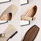 Atmungsaktive Ballerinas mit eckiger Spitze