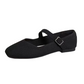 Atmungsaktive Ballerinas mit eckiger Spitze