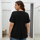 👚 JETZT 50 % RABATT! ✨ Damen-T-Shirt mit Falten vorne und Puffärmeln – Weiche, atmungsaktive und elegante Puffärmel – perfekt fürs Büro, zum Brunch oder für Frühlingstage 🌸