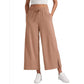 Lässige Damen-Hose mit weitem Bein und Taschen