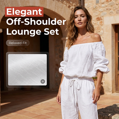🖤 50% RABATT! Damen Off-Shoulder Jumpsuit aus Leinen – Lässig, elegant & für jeden Tag!