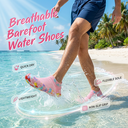 ⚡ 50% RABATT! Leichte Barefoot Wasserschuhe – Rutschfest, schnell trocknend & für Fitness & Strand!
