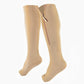 Kniehohe Sportsocken mit Reißverschluss