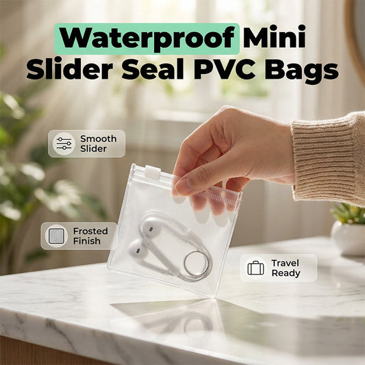 Mini-PVC-Beutel mit Schiebeverschluss