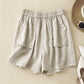 Lässige, lockere Damen-Shorts mit Taschen