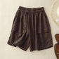 Lässige, lockere Damen-Shorts mit Taschen
