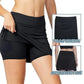 🏸 Sport-Rock mit integrierten Shorts – Anti-Scheuer, ideal für Tennis, Laufen & Gym!