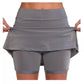 🏸 Sport-Rock mit integrierten Shorts – Anti-Scheuer, ideal für Tennis, Laufen & Gym!