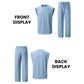 Herren-Rippstrick-Set: Ärmelloses Tanktop & Hose (2-teilig)