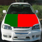 Patriotische Motorhaubenflaggenabdeckung