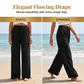 Lässige Damenhose mit hohem Bund und weitem Bein
