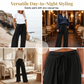 Lässige Damenhose mit hohem Bund und weitem Bein