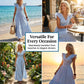 Elegantes, fließendes Sommer-Maxikleid