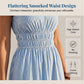 Elegantes, fließendes Sommer-Maxikleid