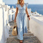 Elegantes, fließendes Sommer-Maxikleid