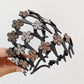 Set mit gewelltem Kristall-Haarreif – Leichtes, rutschfestes, feminines Haaraccessoire, funkelnder, kristallbesetzter Haarreif in Wellenform für Hochzeiten und den Alltag, feminine Accessoires
