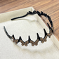 Set mit gewelltem Kristall-Haarreif – Leichtes, rutschfestes, feminines Haaraccessoire, funkelnder, kristallbesetzter Haarreif in Wellenform für Hochzeiten und den Alltag, feminine Accessoires