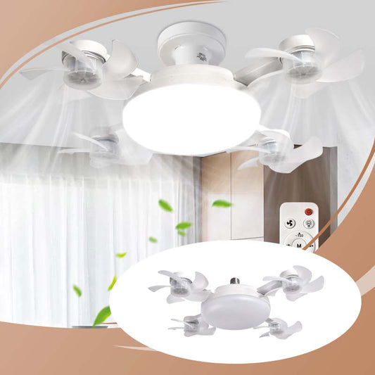 🌀 50 % RABATT! 💡 Deckenventilator mit E27-Fassung – Leiser 2-in-1-LED-Ventilator mit Fernbedienung – Kühlung und Licht in einem 🏠