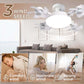 🌀 50 % RABATT! 💡 Deckenventilator mit E27-Fassung – Leiser 2-in-1-LED-Ventilator mit Fernbedienung – Kühlung und Licht in einem 🏠