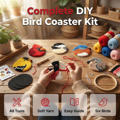⏳Zeitlich begrenztes Angebot: 49% Rabatt⏰Komplettes DIY-Vogeluntersetzer-Set (kein fertiges Produkt)☕🐦