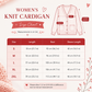 Damen-Strickjacke mit V-Ausschnitt und Lochmuster
