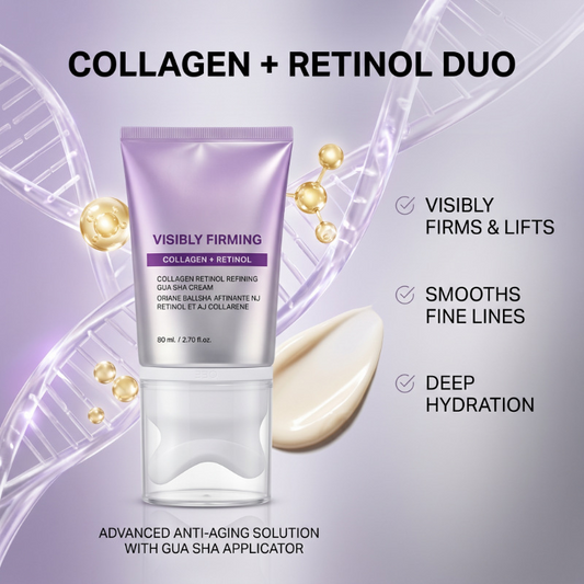 Straffende Creme mit Gua Sha Applikator