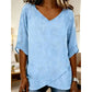 👚 Atmungsaktives Damen-Freizeittop mit V-Ausschnitt