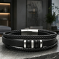 Mehrlagiges geflochtenes Armband aus PU-Leder