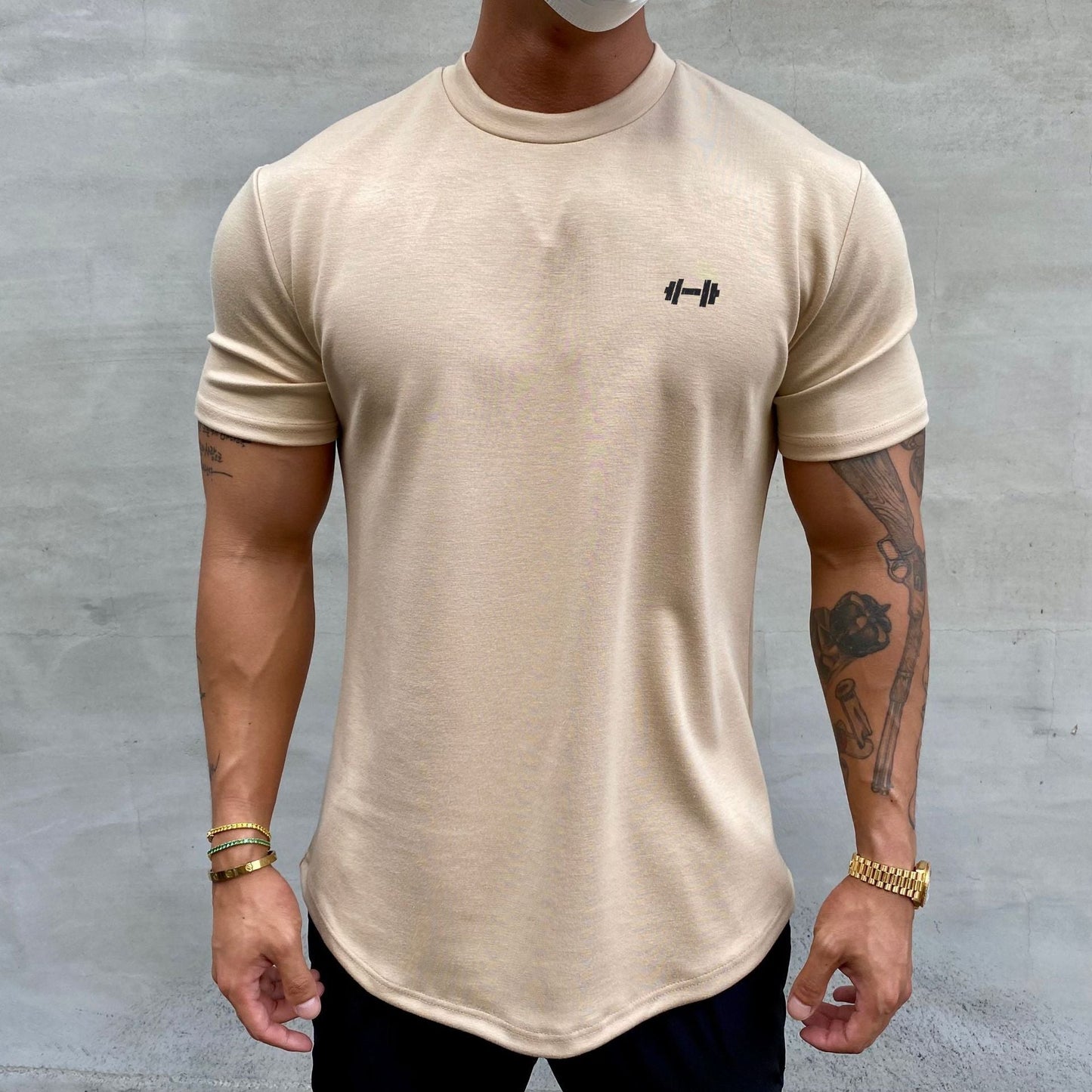 50%OFF cotton stretch sports T-shirt