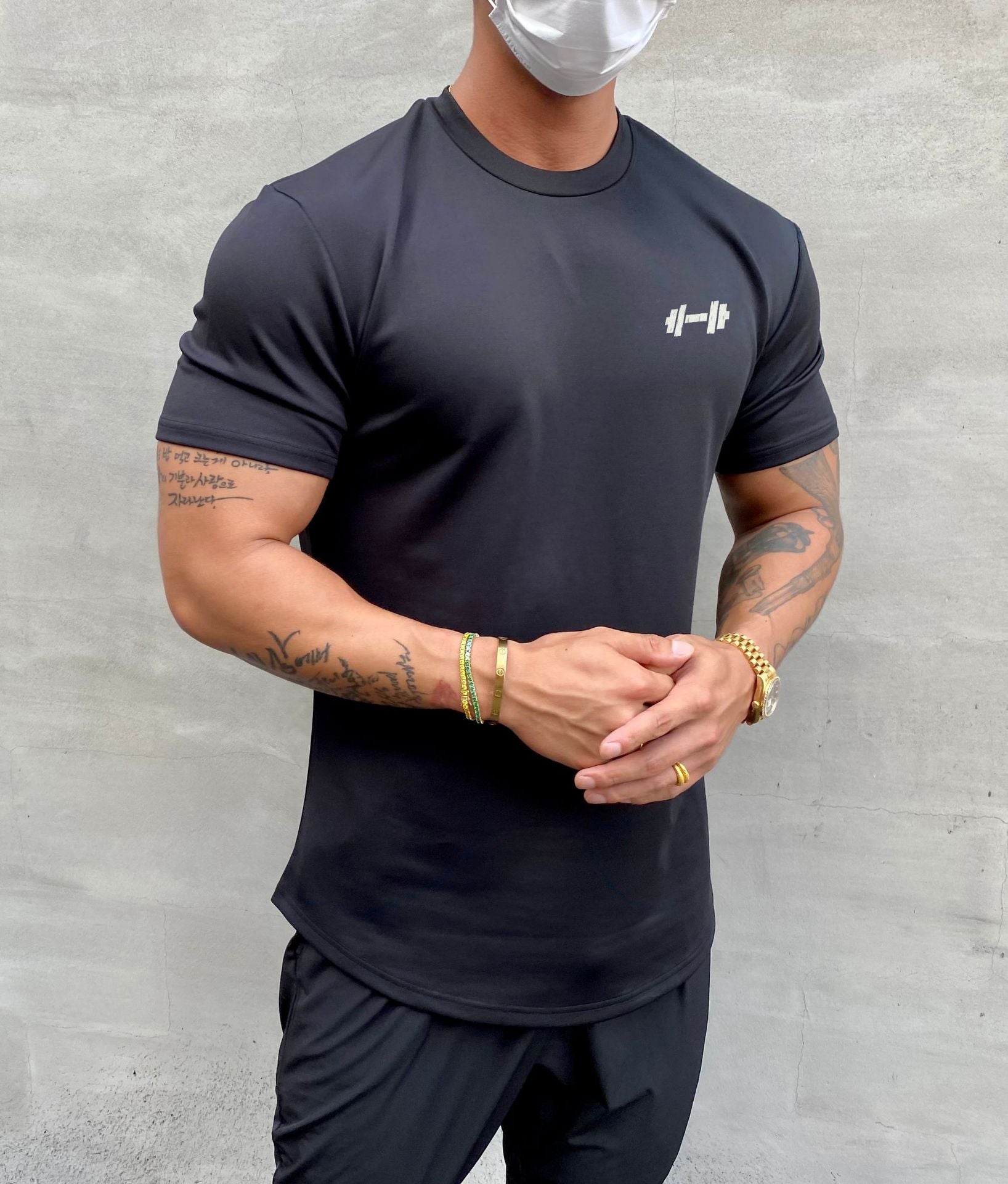 50%OFF cotton stretch sports T-shirt