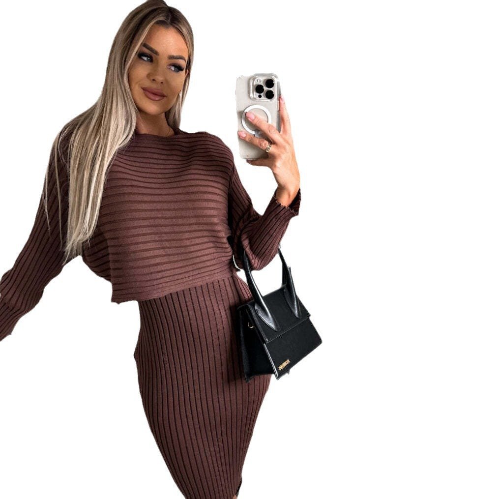 🔥HEISSER VERKAUF 49% Rabatt🔥Set aus Strickpullover und Cami-Kleid