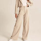 Leichte, taillierte Hose mit weitem Bein