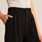 Leichte, taillierte Hose mit weitem Bein