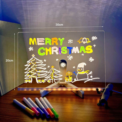 (🌲Vorzeitiger Weihnachtsverkauf🎁) -✨LED-Notiztafel mit Farben🎨