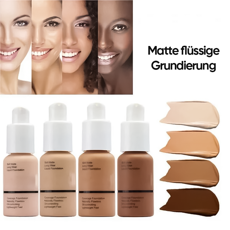 🌹Muttertag 49 % Rabatt – 🔥Soft Matte Liquid Foundation