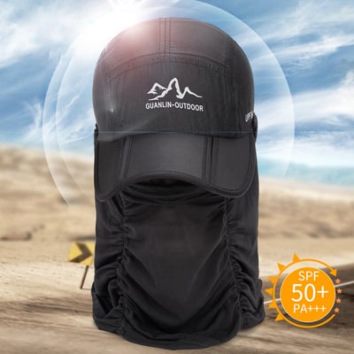 49% RABATT 🔥🔥Sonnenhut mit einziehbarer Krempe für Outdoor/Angeln/Reiten/Klettern