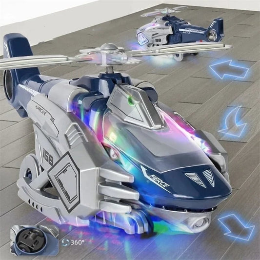 Heißer Verkauf LED Transforming Dinosaurier Helicopter Spielzeug