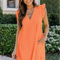 💖Heißer Verkauf 49% RABATT💖Sommerkleid mit V-Ausschnitt und kurzen Ärmeln aus Hohlspitze👗